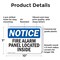 Signmission Fire Alarm Panel Located Inside OSHA Notice Sign, Plastic, 10in W x 7in L, 2PK OS-2PACK-NS-P-710-L-12533 - alternate 4